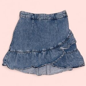 Aeropostale Asymmetrical Denim Skirt